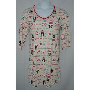 Plus Sz 2X-3X (20-24) Christmas Holiday 'BEEN NAUGHTY' Comfy Lounge Night Gown